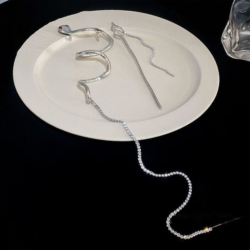 Norvo | Silver Spiral Snake Tåsmykke