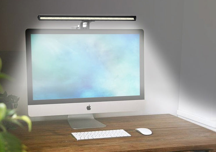 Norvo | Bærbar datamaskin LED arbeidslys, med USB, øyebeskyttelse og justeringsfunksjon for lysfarge, for studier og lesing