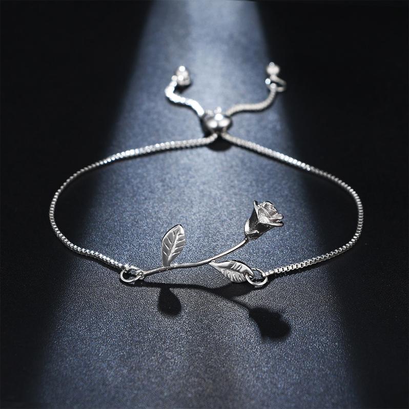 Norvo | Rose Blomst Charm Armbånd