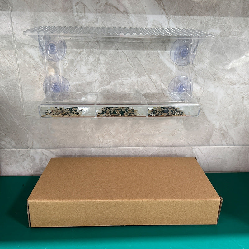 Norvo | Utendørs Clear-Window-Suction-Cup-Fuglekasse