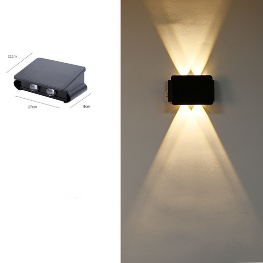 Norvo | Moderne LED utendørs vegglampe med opp- og nedlys – Vanntett vegglampe for husfasade og inngangsparti