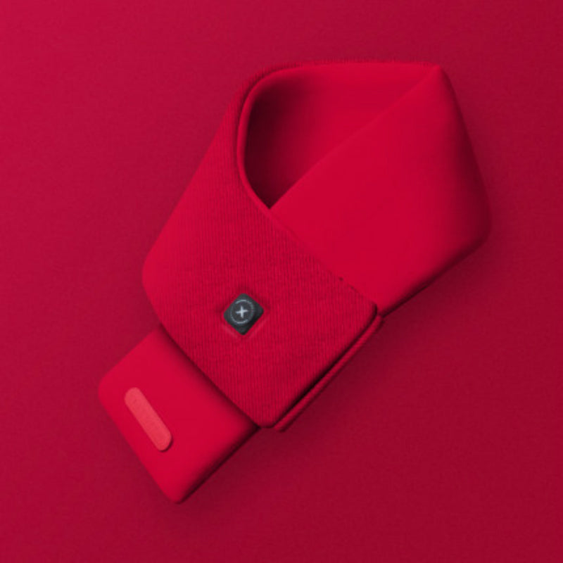 Norvo | Multifunksjonell USB-oppladbar vaskbar selvoppvarmende skjerf med 3 varmejusteringer, innebygd powerbank og temperatursensor