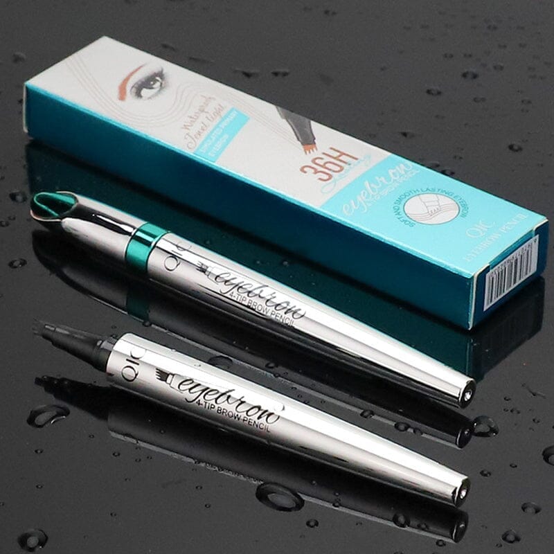 Norvo | Vanntett 3D Microblading Øyenbrynspenne med 4 Gaffeltips