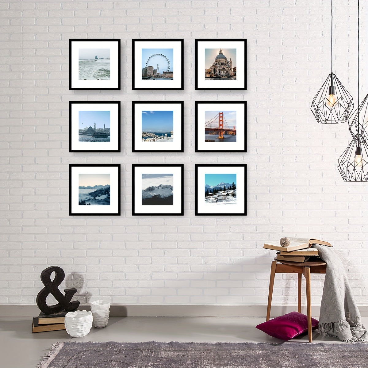 FotoFrame – Stilige Tre Rammer Sett