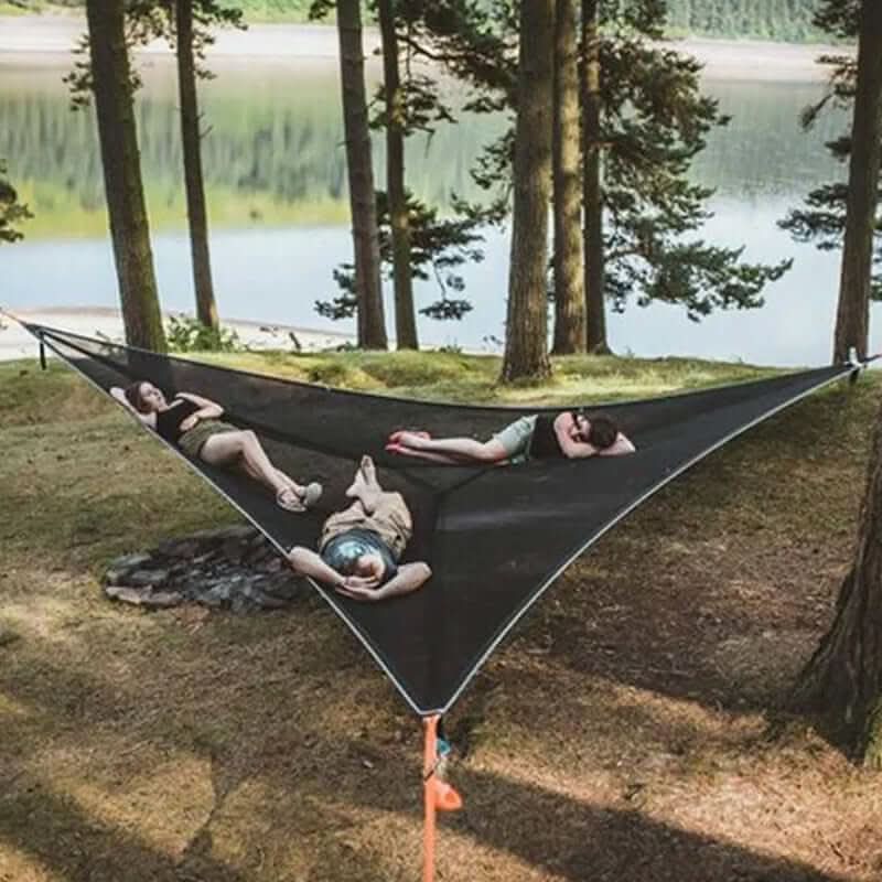 Norvo | Multi-Person Camping Hengekøye med 3-Punkts Anker System