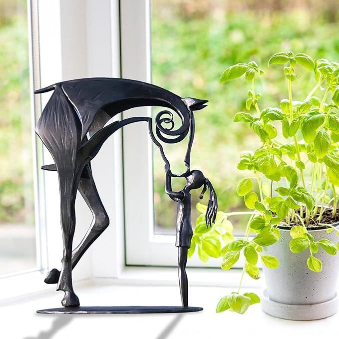 Norvo | Moderne Metall Hest Statue