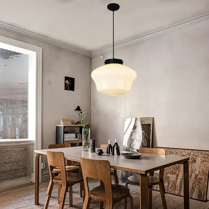 LumiNéo – Modern Geometrisk Oppheng i Frostet Glass