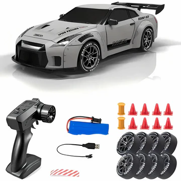 Norvo | Retro Drift Master – 4WD RC Bil med LED Lys