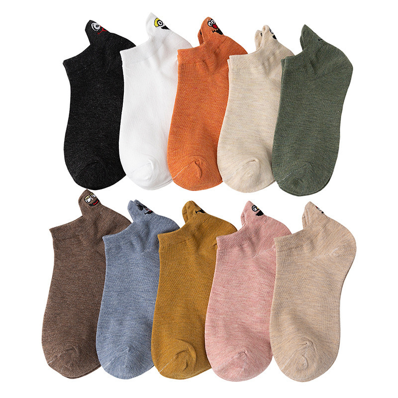 Norvo | Sesamstraat broderte crew sokker (10 par)