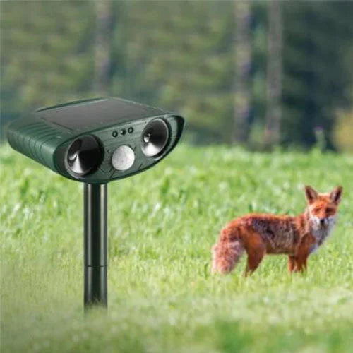 Norvo | Solar Power Ultrasonic Skadedyr Repeller Infrarød Sensor Vanntett Dyreavskrekker