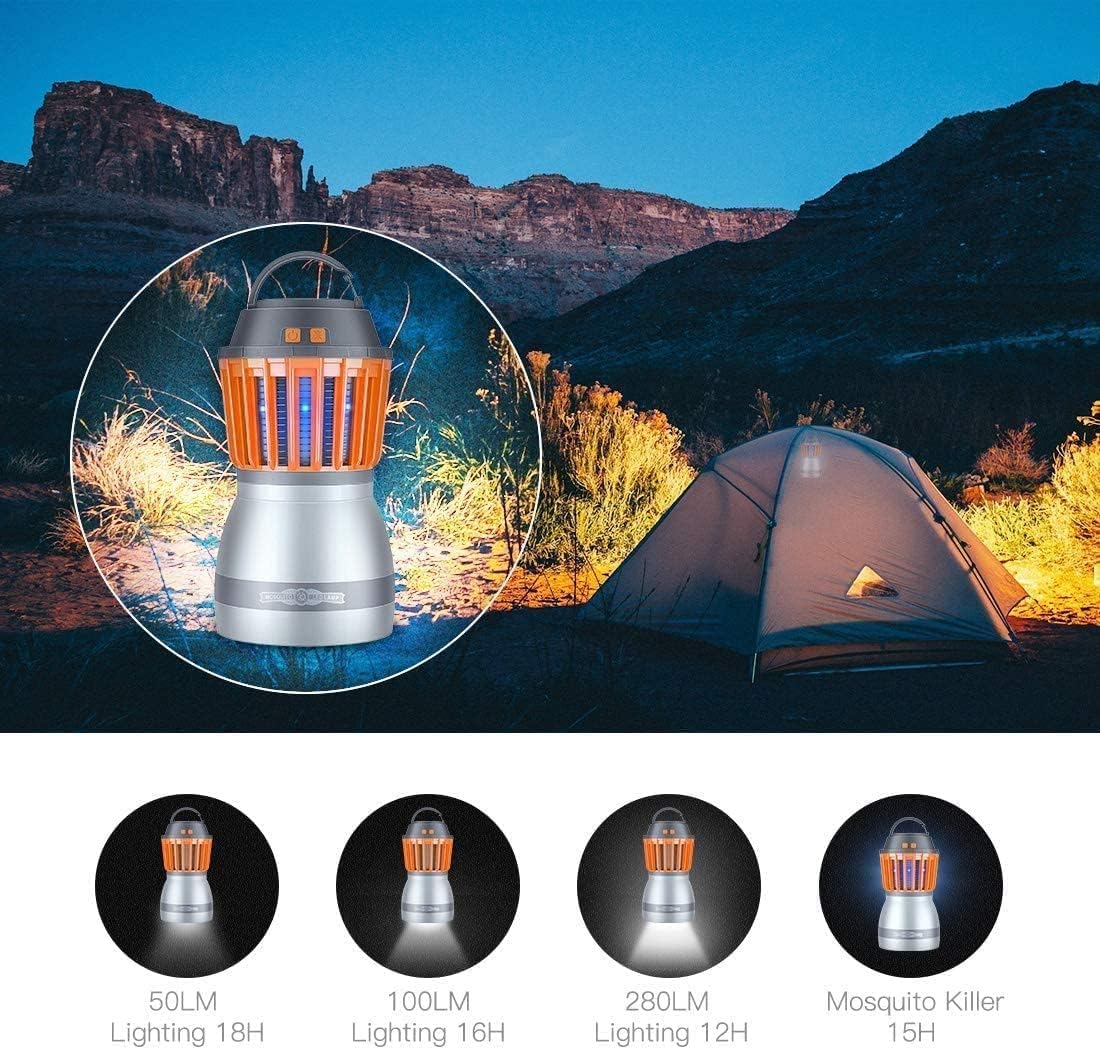 Norvo | Solenergi LED Mygglampe med Integrert Lantern – Effektiv Insektbeskyttelse og Belysning for Hage og Camping