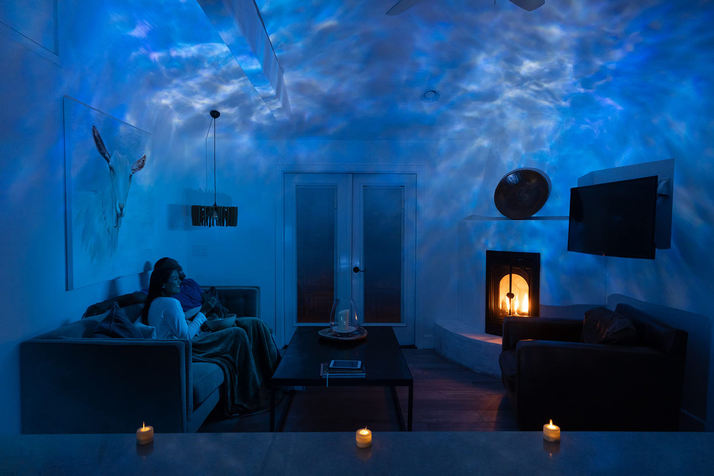 Norvo | Blisslights Sky Lite Evolve - Wifi Galaxy-projektor for meditasjon, spilling og hjemmeflerbrukersystem