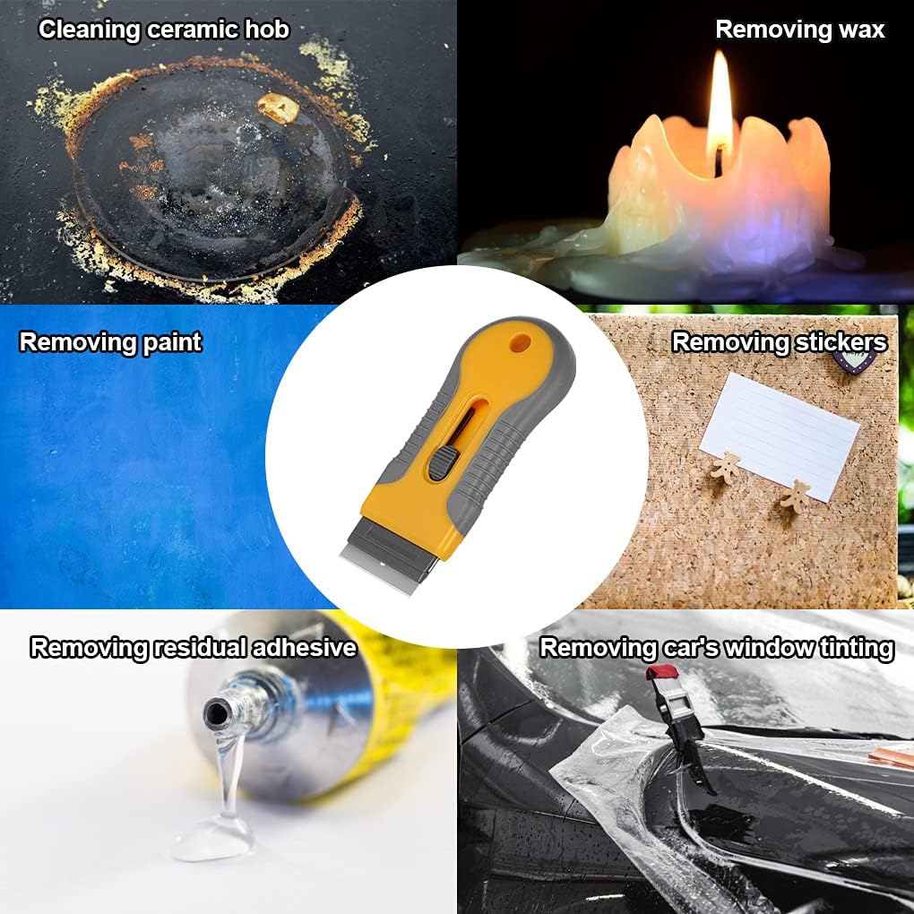 Norvo | Hob Skrape - Premium Barberblad Skraper Rengjøringsverktøy med 20 stk Erstatningsblad