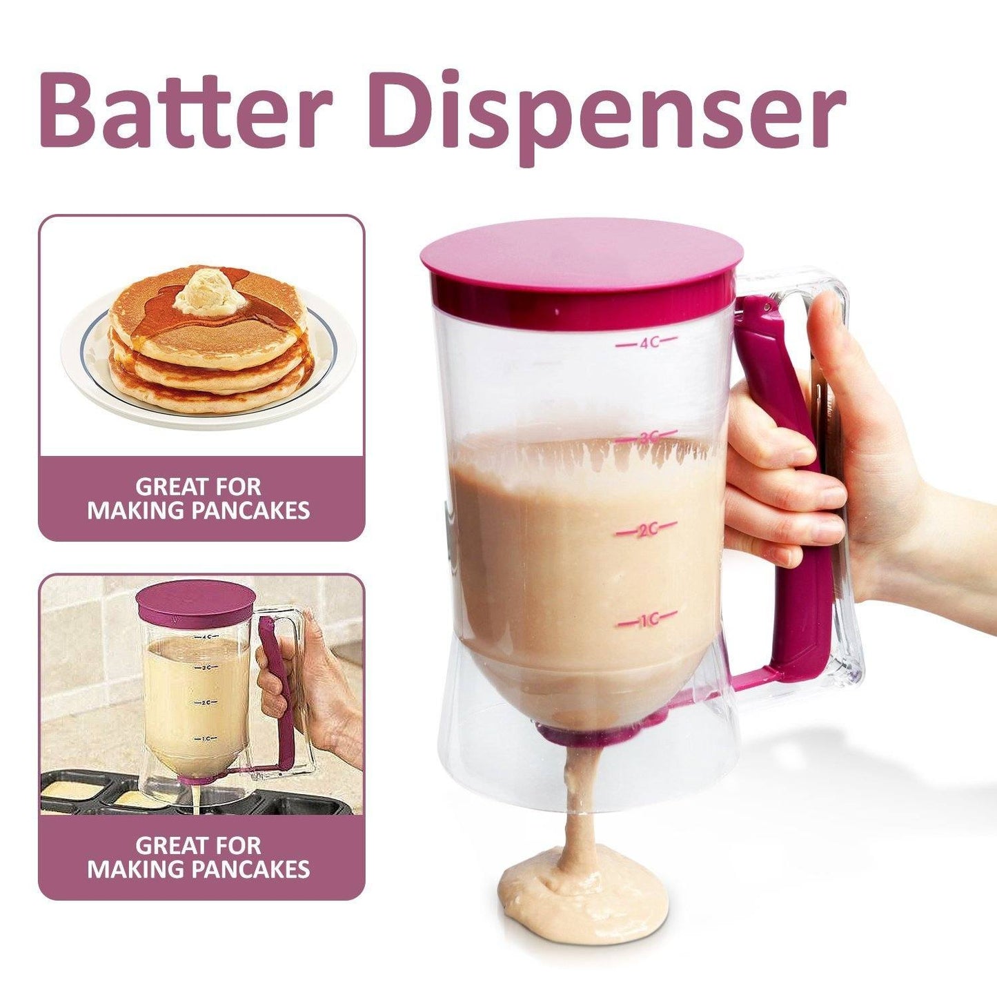 Norvo | Pannekake- og cupcake-røre dispenser