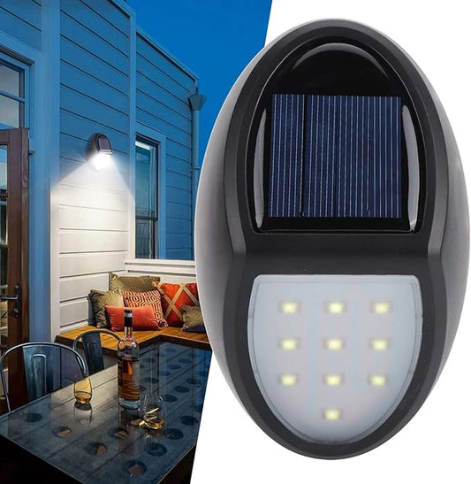Norvo | Solar LED Vegglampe for Utendørs – Værbestandig, Energisparende og med Bevegelsessensor