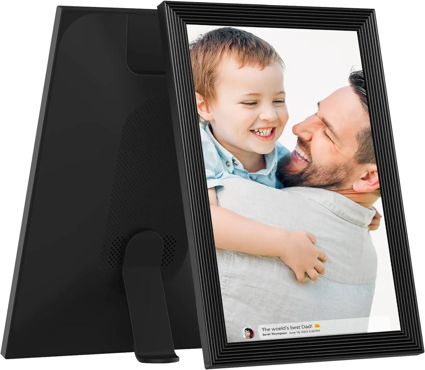 Norvo | Bilderamme - 10.1 Tommers Display Med Stilig Tre Design