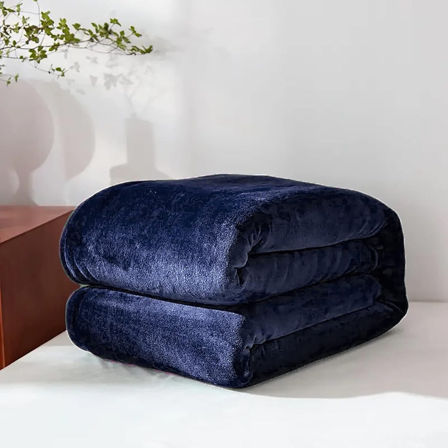 Fleece Stor Sofa Kaste Lettvekt Fuskepels Teppesett