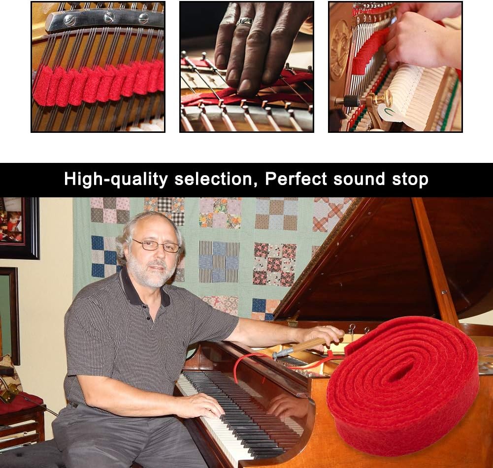 Norvo | Profesjonell 16-delt piano tuning sett med oppbevaringsboks – Arvena