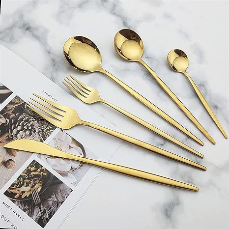 Norvo | Torin 36-piece minimalist flatware set – Premium stainless steel cutlery with matte finish