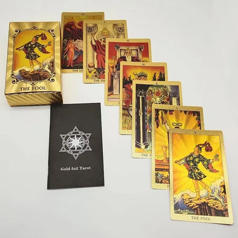Norvo | Utforsk den mystiske verden av tarot Gullfarget tarot