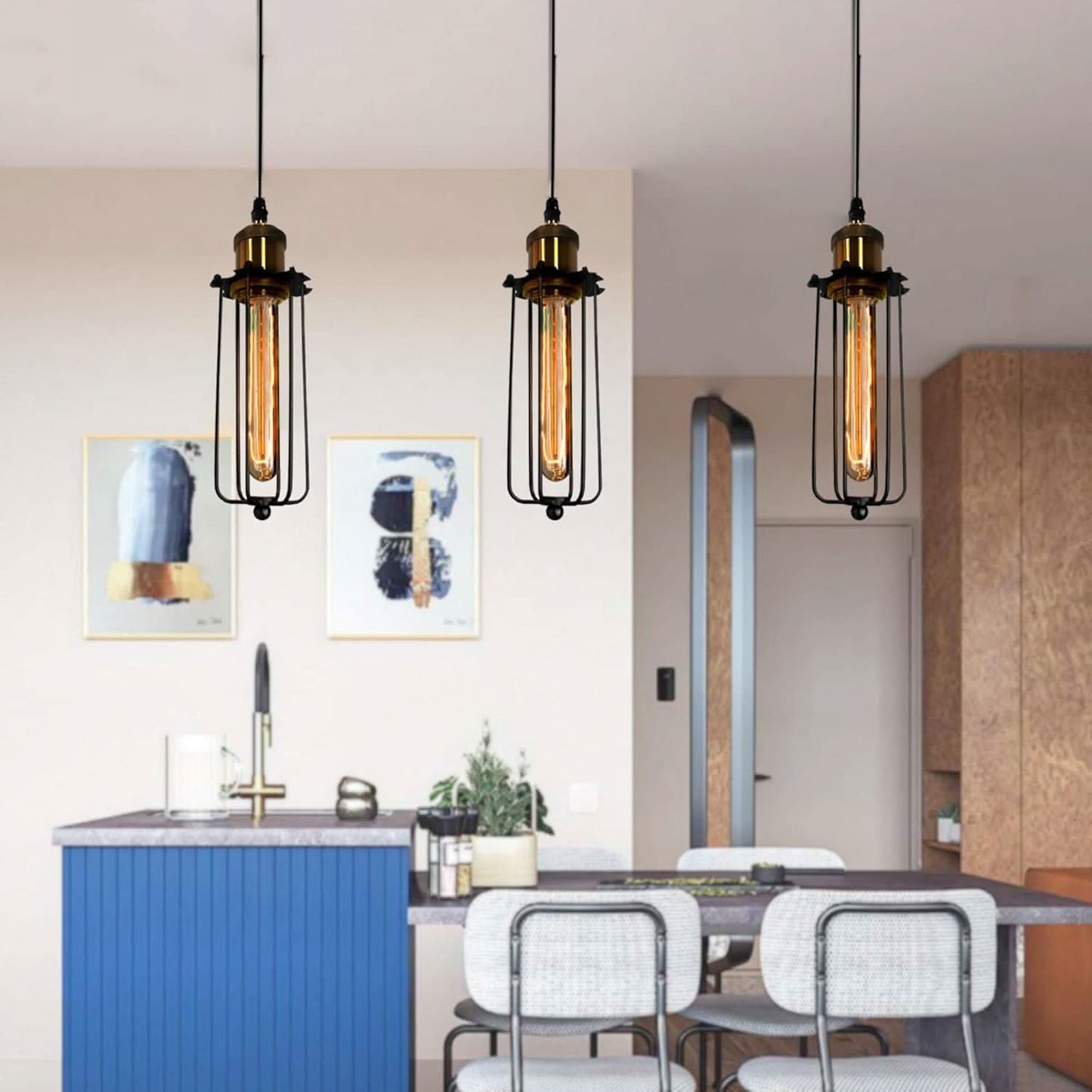 Norvo | Retro industriell hengelampe med metalldeksel