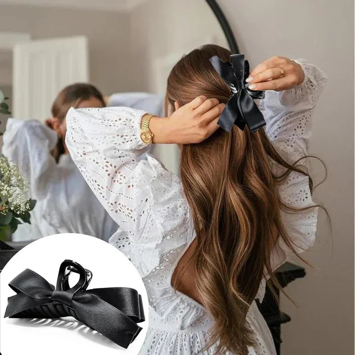 Norvo | Store Hårklipp med Satin Sløyfer