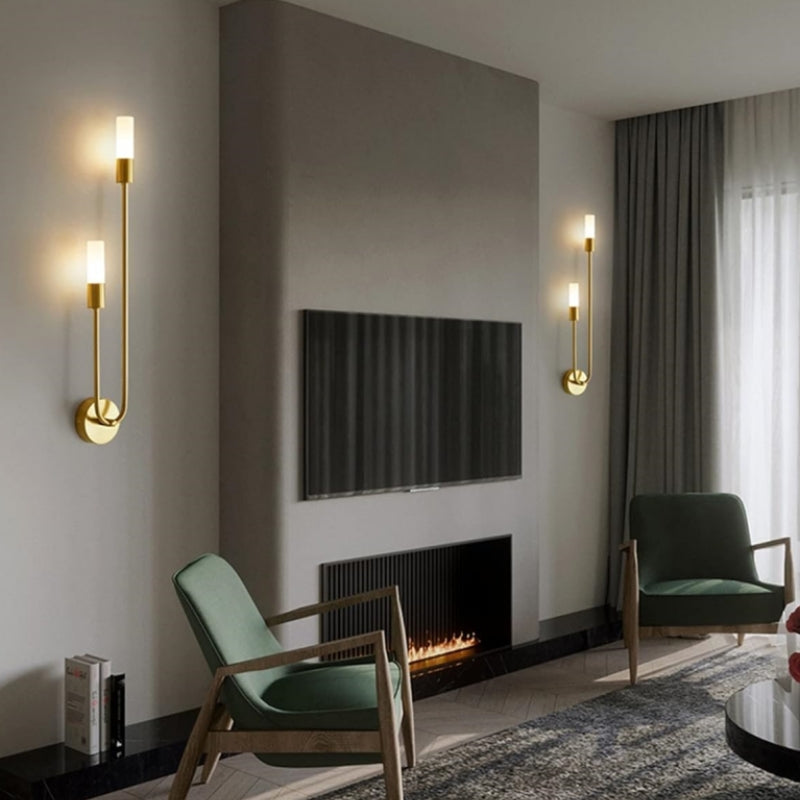 Norvo | Vegglampe Gull LED Moderne Sengelampe