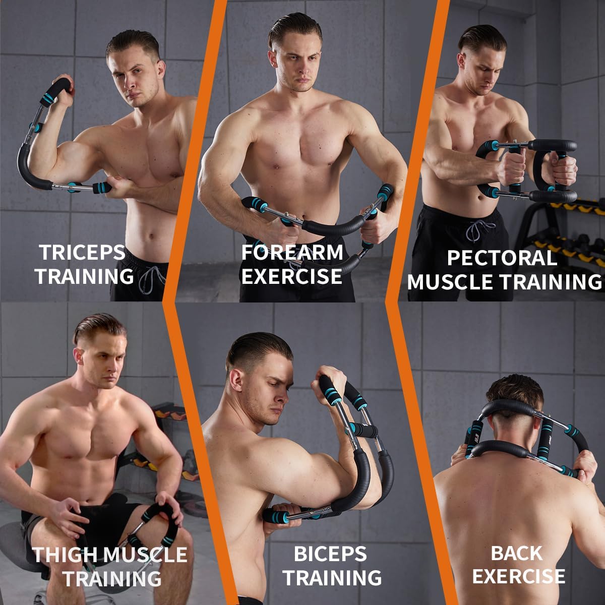 Norvo | Twister Arm Trening Maskin – Justerbar Fjær Treningsstang for Overkropp Styrketrening