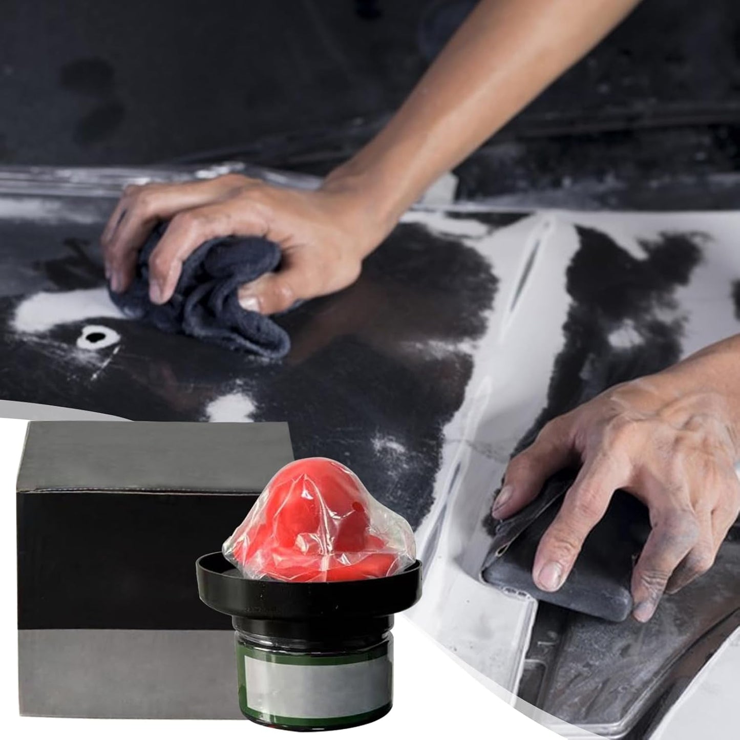 Norvo | Tørr guidebeleggspulver for bilmalingsfinishing – Revnix