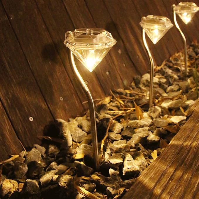 Norvo | Solhage Lys i Diamantform – LED-lamper for Ute-dekorasjon og Belysning