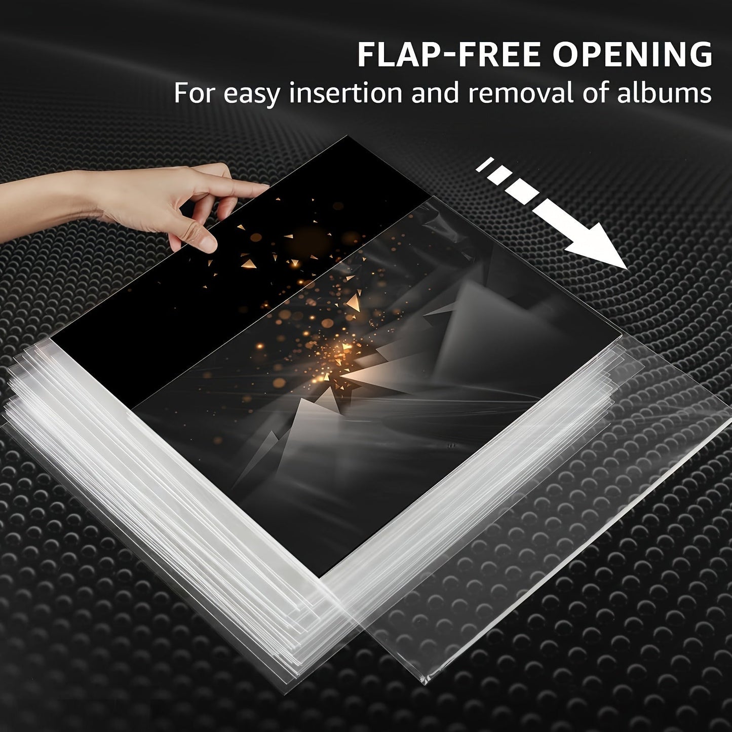 Norvo | Premium Gjennomsiktig Vinylbeskyttelse - 12,75" LP og Gatefold-beskyttelse, slitesterk 3mil tykkelse - Ideell for gaveinnpakning