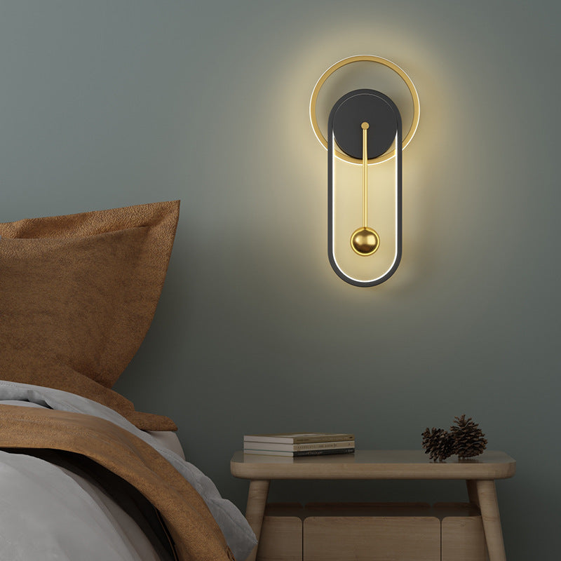 Norvo | Nordisk Minimalistisk Stille Klokke Vegglampe
