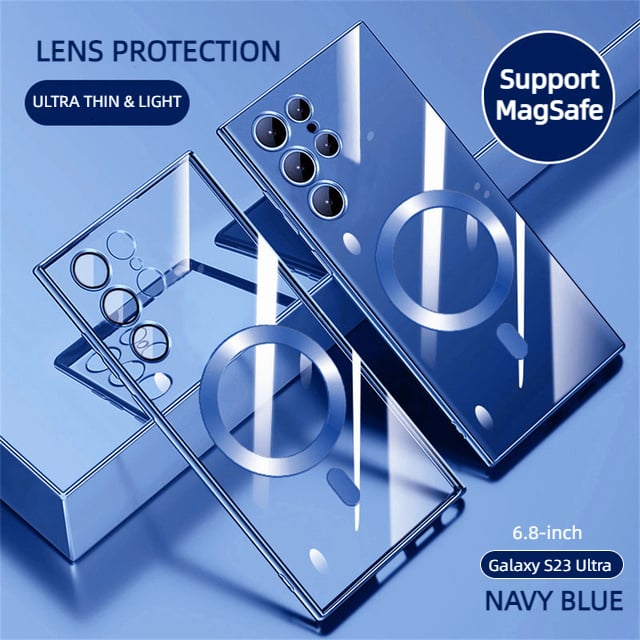 Norvo | Transparent luksusbelegg magnetisk deksel for Samsung