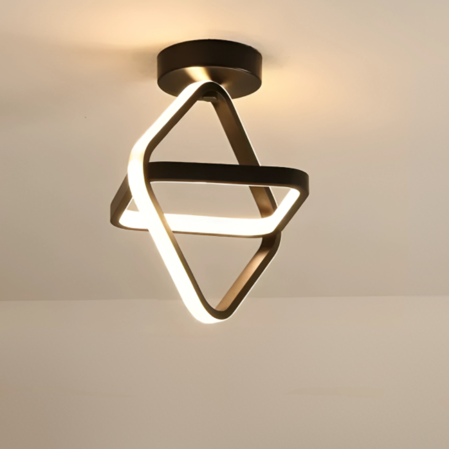 Lumineo Duo - Moderne LED Taklampe med 2 Ringer