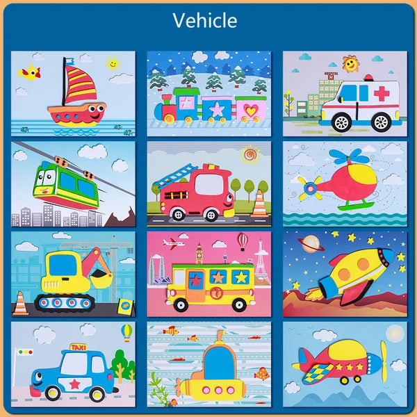 Norvo | 3D Dyre Klistremerke Lekesett