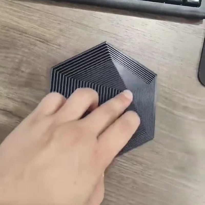 Norvo | 3D-trykt Fractal Fidget Hexagon