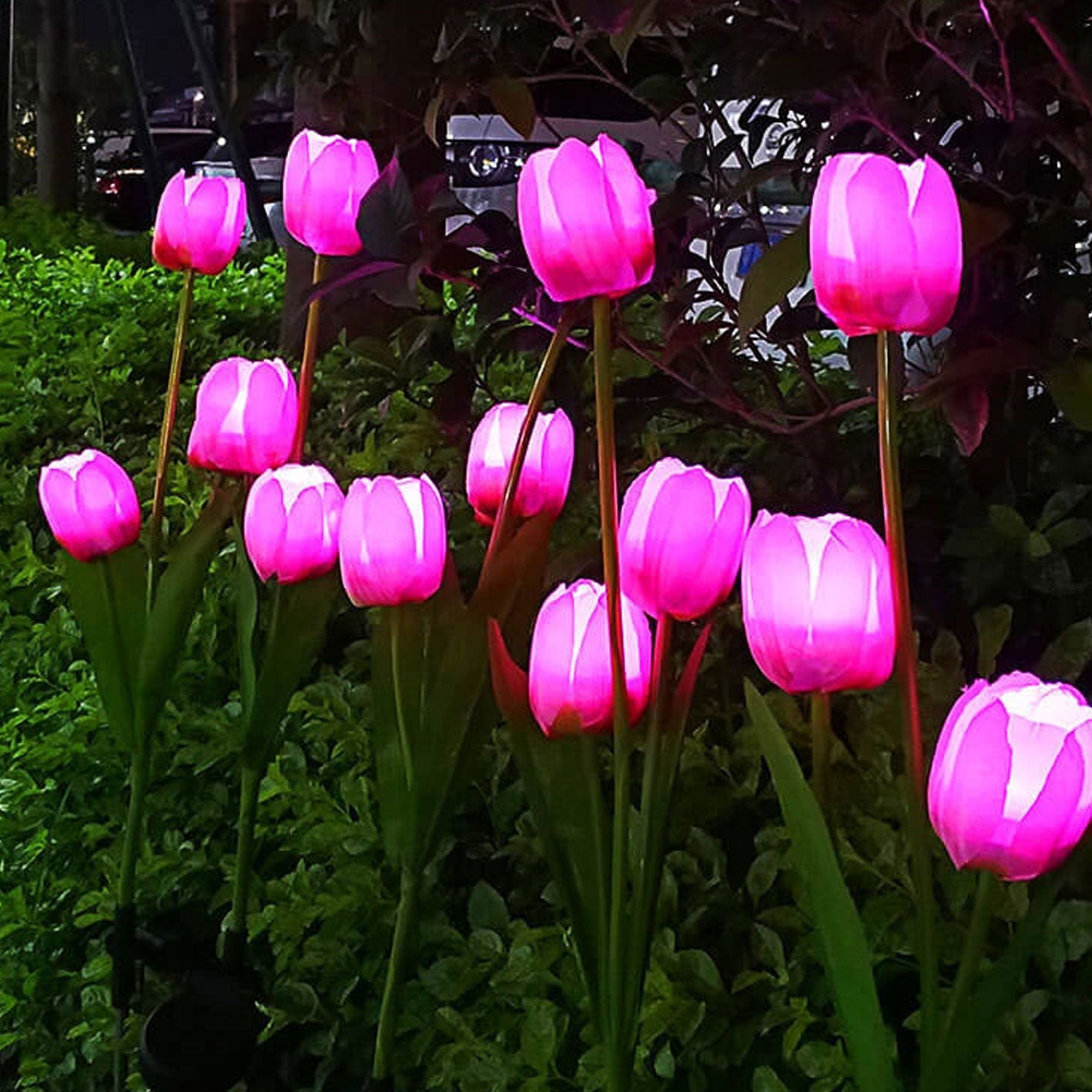 Norvo | Solar Tulip Plenlys Utendørs Hage LED Tulipan Blomsterlys Bakke Stakelandskapslys