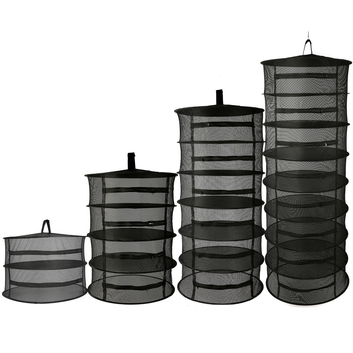 Norvo | Sammenleggbar tørkekurv for frukt, grønnsaker og urter – Multilags nettlagring for rask tørkeprosess