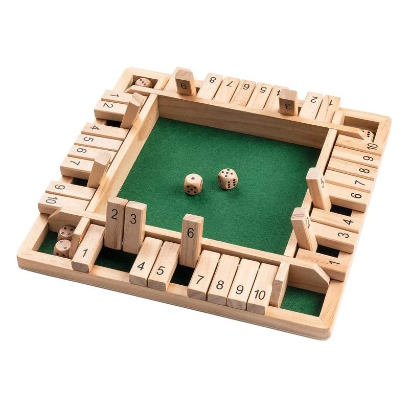Norvo | Shut The Box Spill - Morsomt Bordmatspill for Voksne & Barn