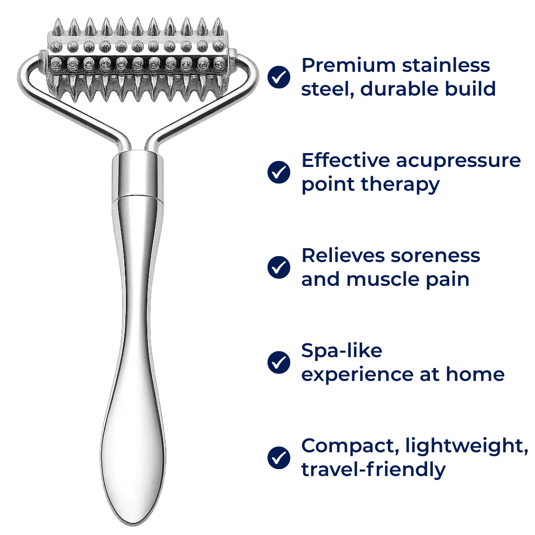 Stressavlastning – Rustfritt stål – Forbedrer sirkulasjonen – Muskel smerte lindring – Hjemmespa egenomsorg boller