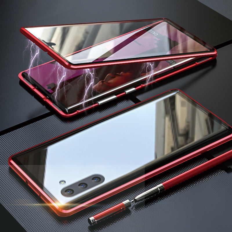 Norvo | Magnetisk herdet glass dual-sidet telefondeksel for Samsung