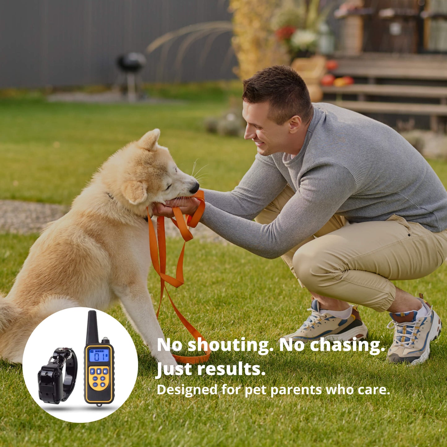 Norvo | 800M Oppladbar Elektrisk Hundetreningskrage | Vanntett, Fjernkontroll & Ideell for Effektiv Hundetrening