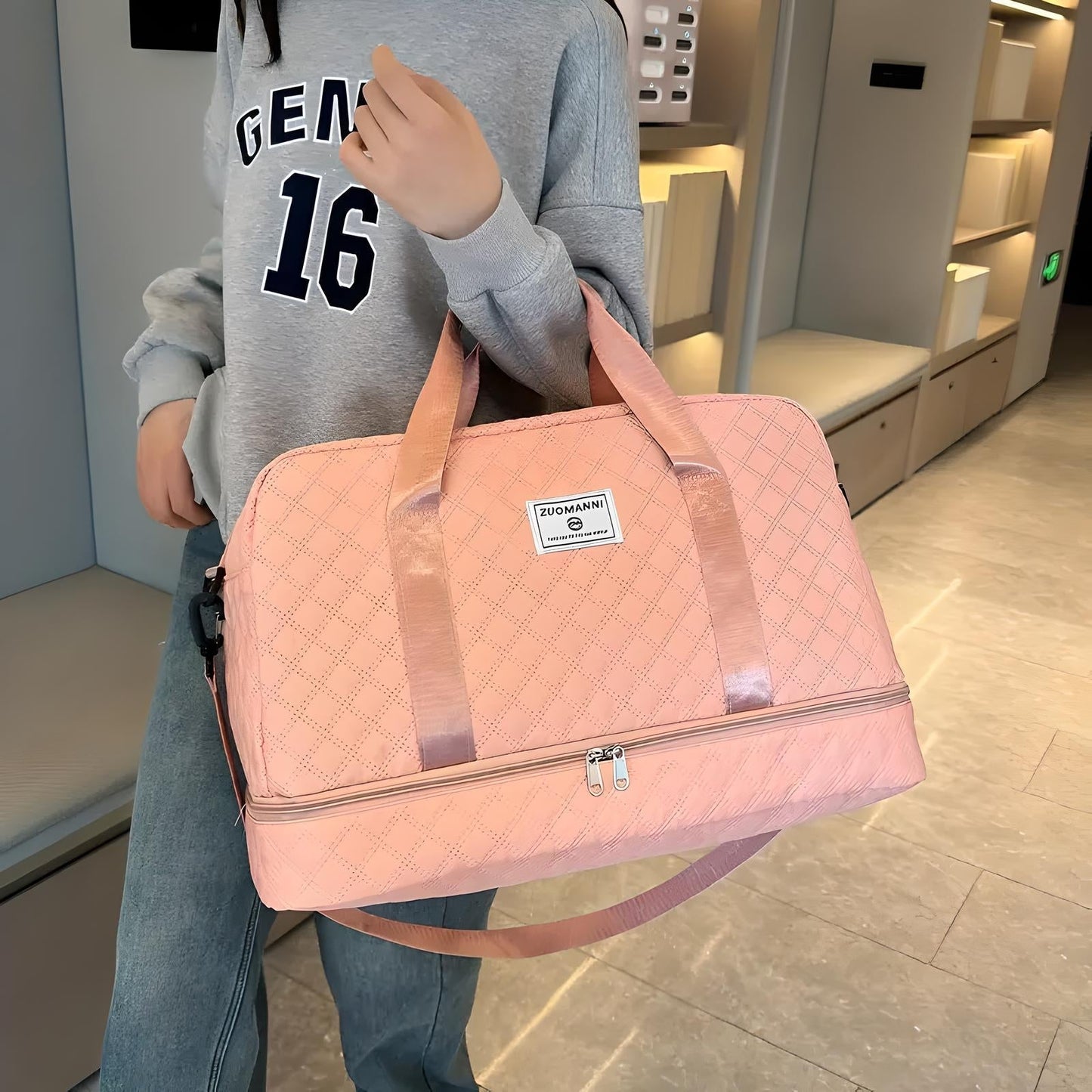 Norvo | Romslig Weekend Duffel Bag | Vanntett, Multikompartments & Ideal for Korte Turer og Treningsøkter