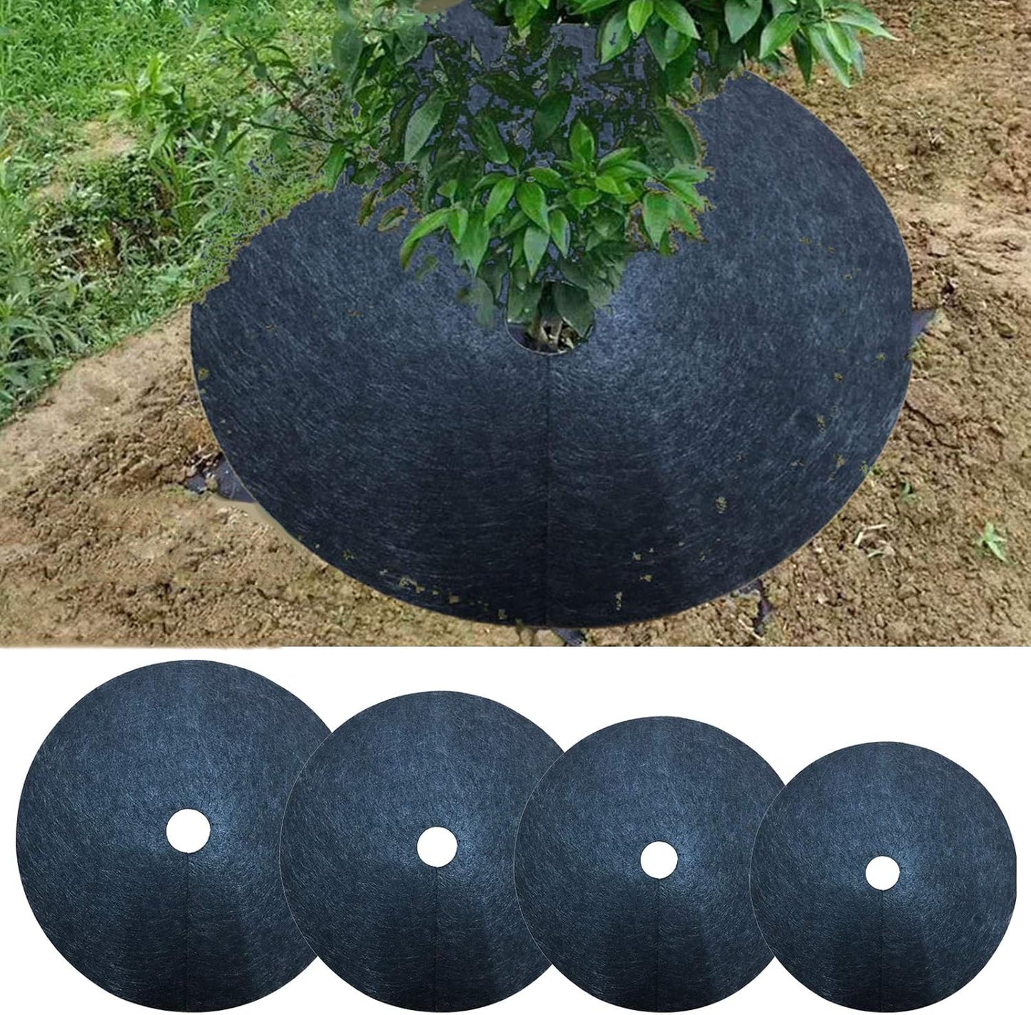 Norvo | Weed fleece tree disk – Pustende rotbeskyttelsesmatte for hage og planter