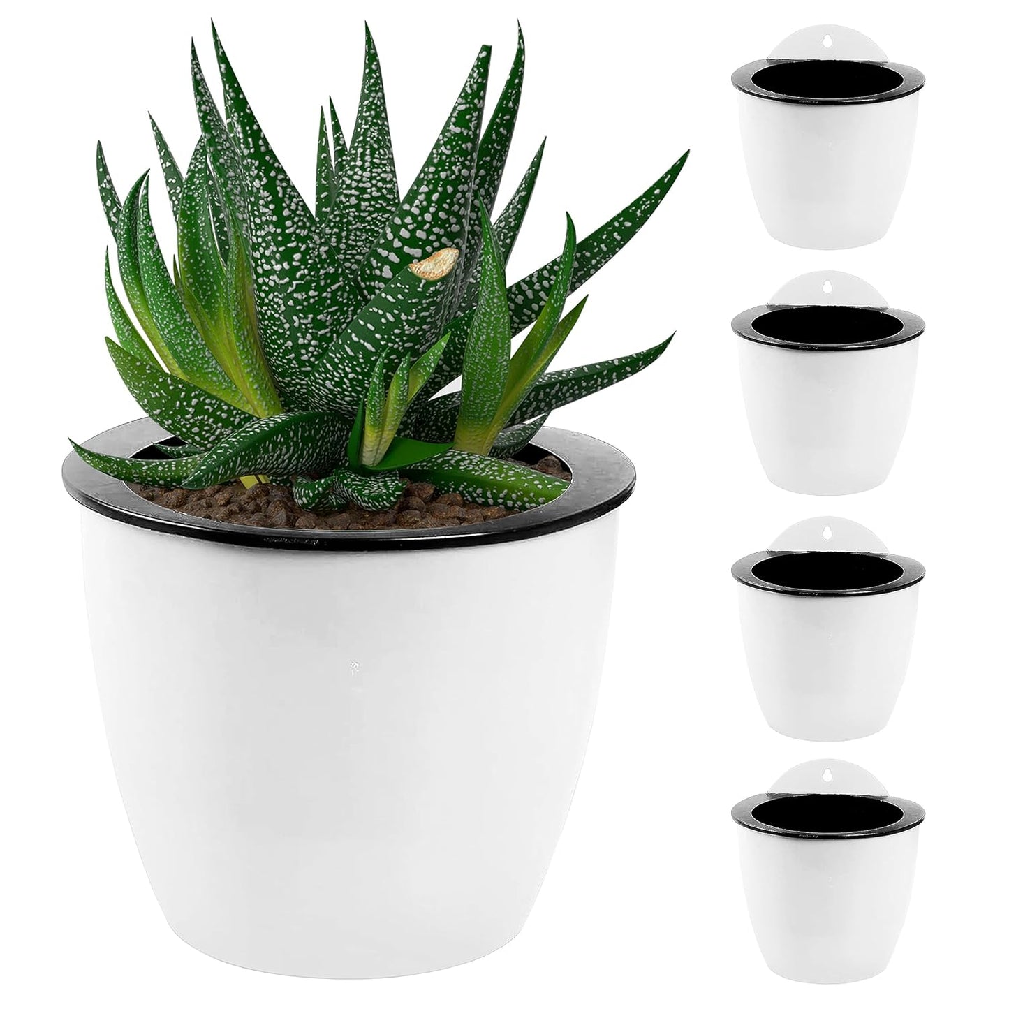 Norvo | Selvvannende hengende planterpotte – Moderne blomsterpotte for veggmontering