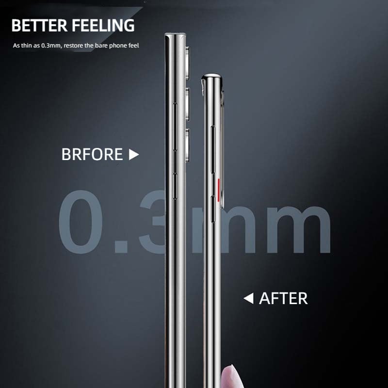 Norvo | Transparent luksusbelegg magnetisk deksel for Samsung