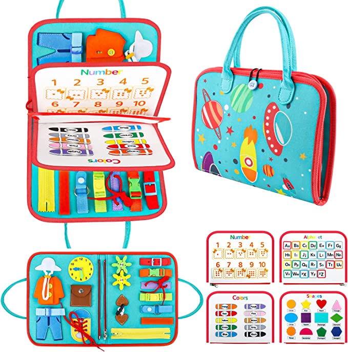 Norvo | Småbarn Aktivitetsboard | Lek Moro og Læring - Montessori Leker