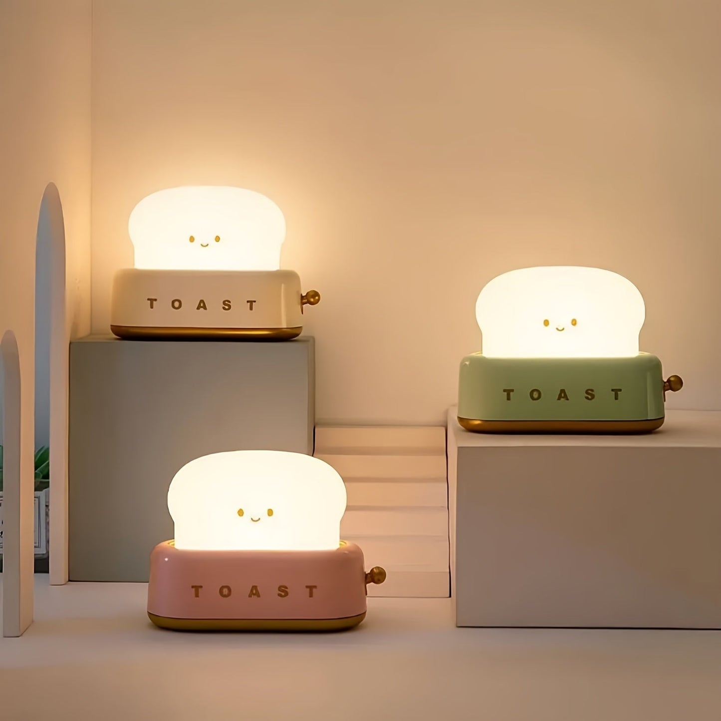 LumiToast - USB LED Bordlampe med Varm Glød
