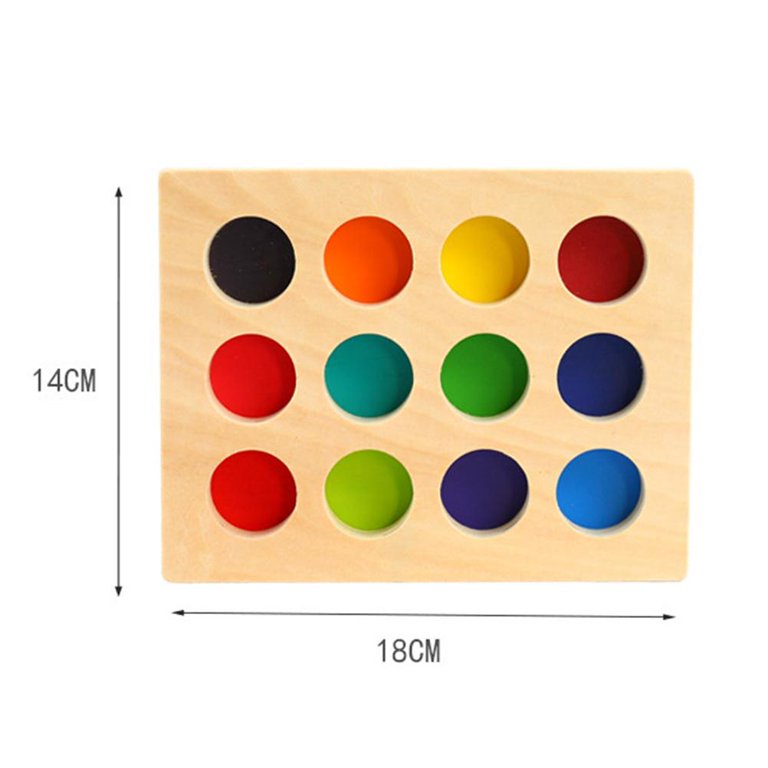 Norvo | EcoToys RainbowWood™ | Oppdag magien med farger - Montessori regnbuesorteringsspill