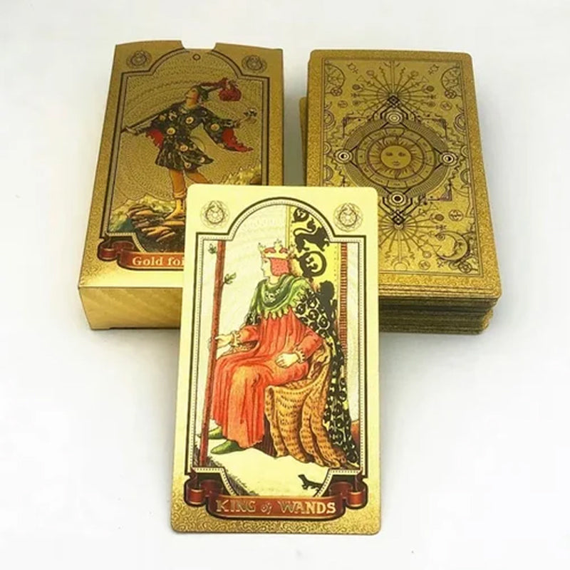 Norvo | Utforsk den mystiske verden av tarot Gullfarget tarot